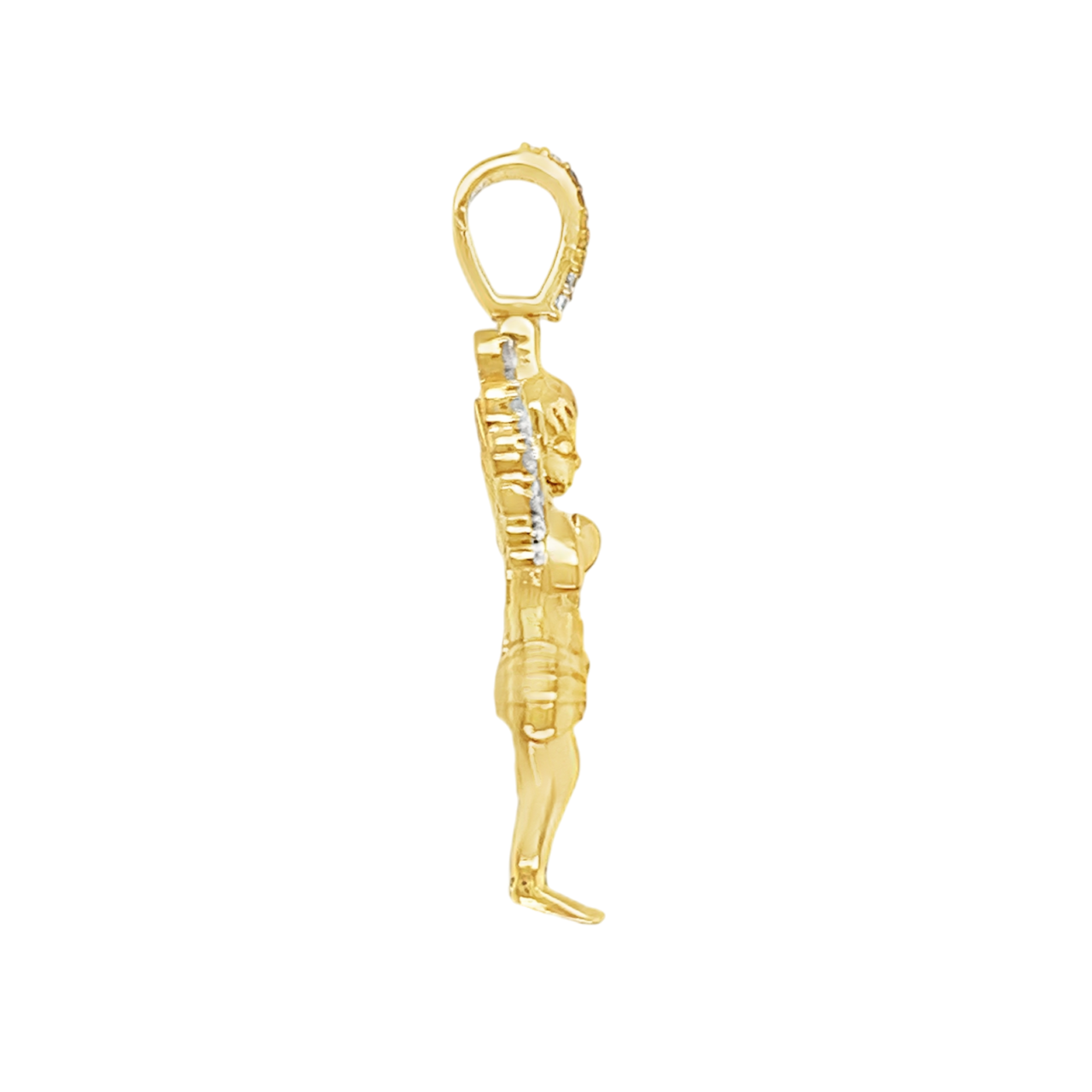 10K/18K Gold Lab/Natural Diamonds Angel Pendant