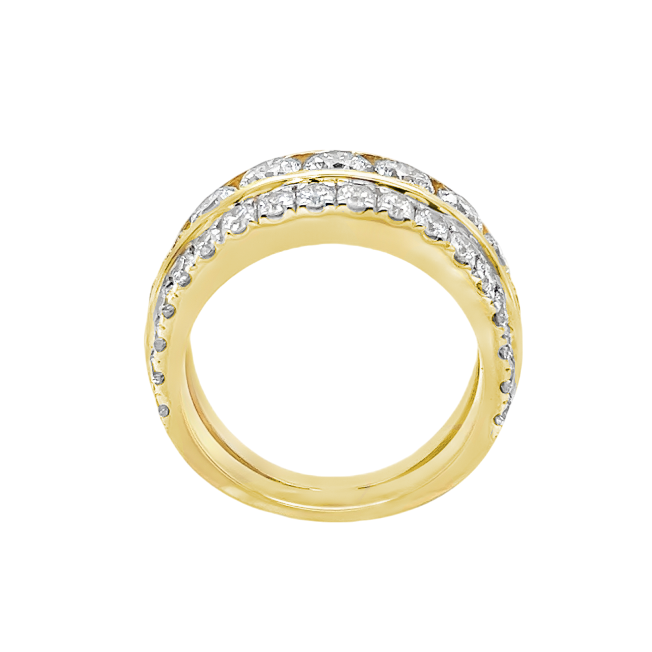 14K Gold/ White Gold Natural Diamond Engagement Ring